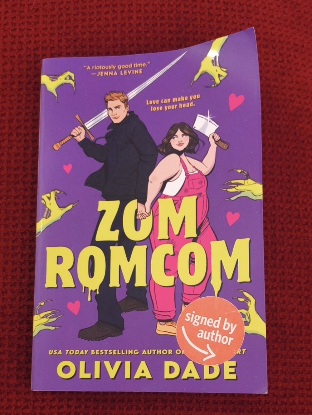 Zom Romcom Paperback Olivia Dade GU Signed By Author